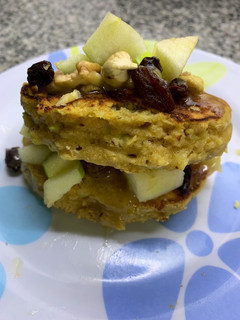 Una foto de Buñuelitos de avena y manzana