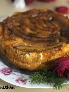 عکسی از دستور کیک برگردان موز