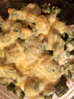 Una foto de Ñoquis de ricota y acelga gratinados con salsa blanca