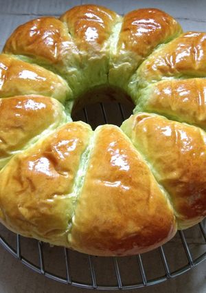 Foto resep Roti sobek pandan lembut