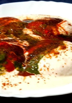 A picture of Steamed Dahi Bhalle.
