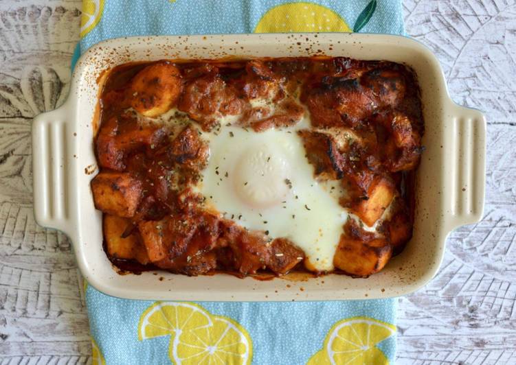 Step-by-Step Guide to Make Quick Tomato, Bacon and Egg Bake
