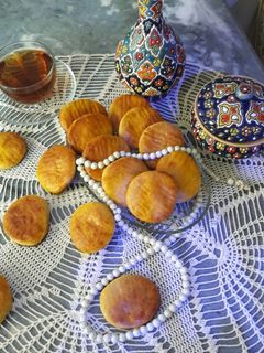عکسی از دستور شیرینی نان چایی قزوین