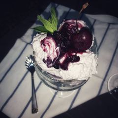 A picture of Blueberries Icecream🍨.