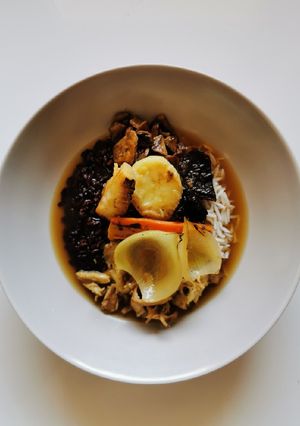 O poză a rețetei Supă de pui cu orez și legume.
