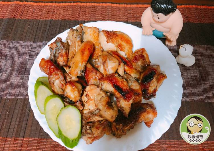 蒜香烤雞~水波爐料理