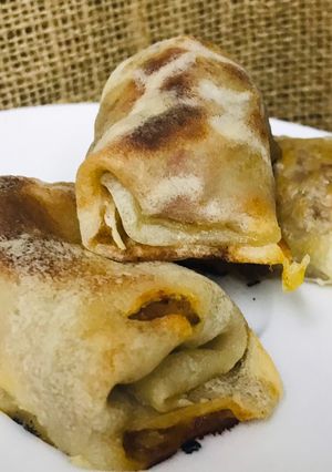 Una foto de Empanaditas chinas o arrolladitos primavera al horno