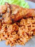 Arroz rojo (Spanish rice) ข้าวอบสเปน