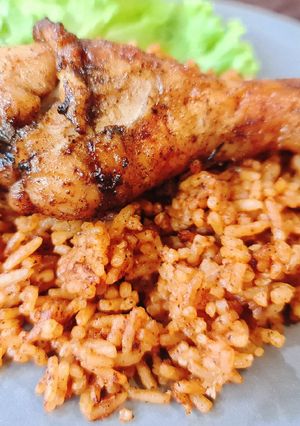 รูปของ Arroz rojo (Spanish rice) ข้าวอบสเปน