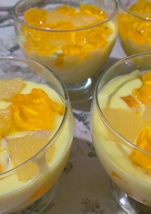 A picture of Mango Custard 🍮.