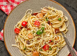 Foto resep Spaghetti Aglio Olio dg Kacang polong