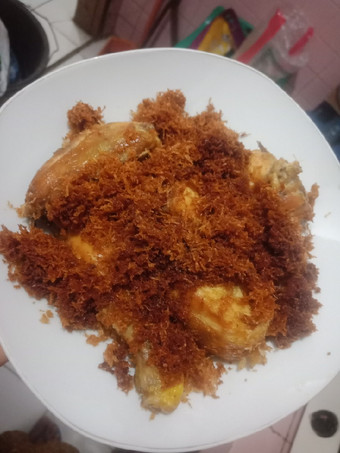 Cara Membuat Ayam serundeng gurih Irit Anti Gagal