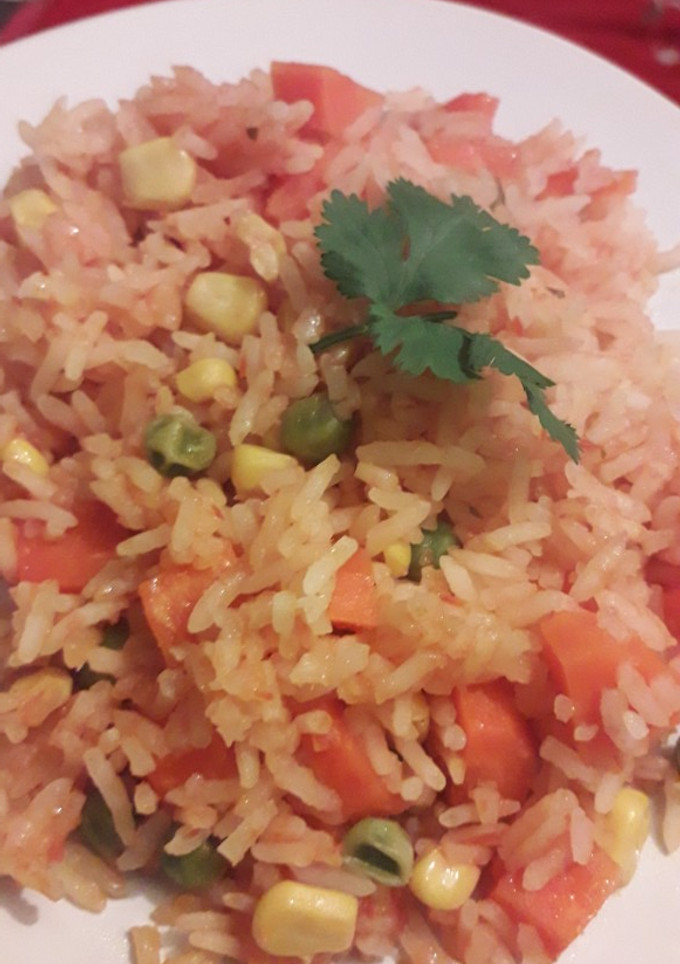 Una foto de Arroz rojo perfecto 👌