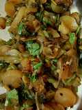 Luffa acutangula and radish