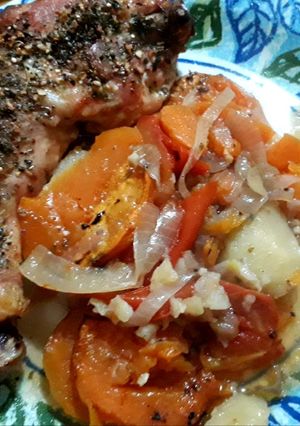 Una foto de Pollo al horno a la cerveza