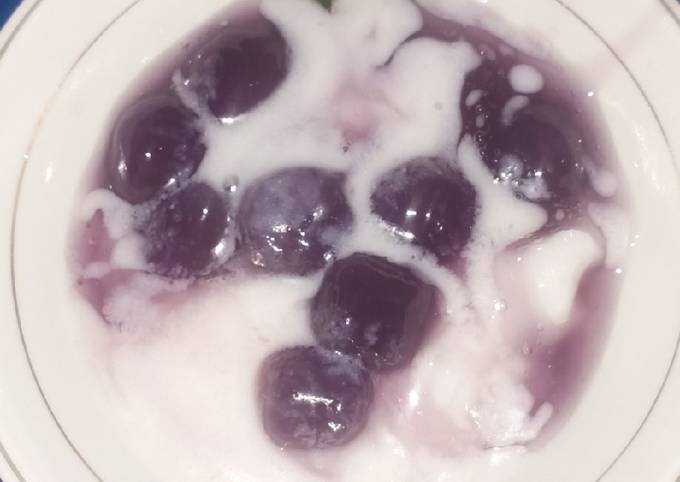 Bubur sumsum candil ungu