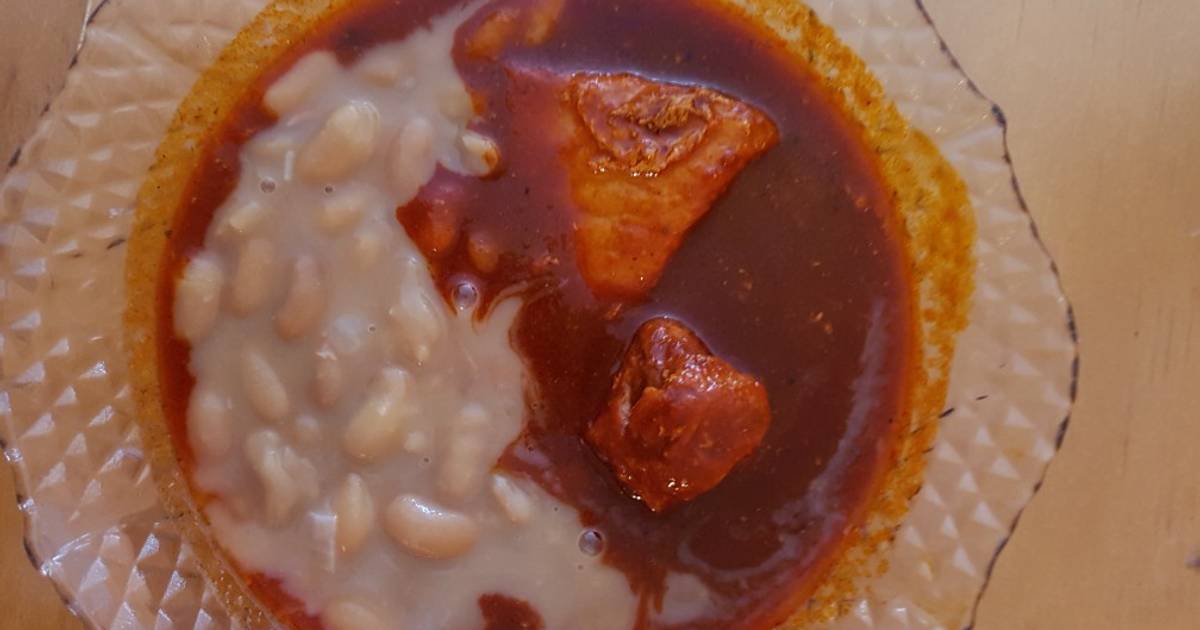 Carne de puerco en chile guajillo Receta de Noemi Correa - Cookpad