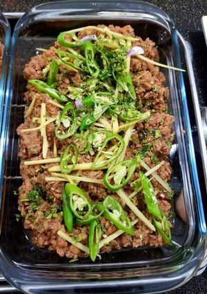 A picture of Dum ka qeema.