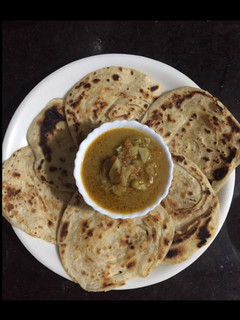 கோதுமை பரோட்டா(Homemade செய்முறை முக்கிய புகைப்படம்