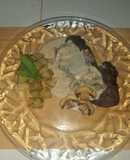 Pierna de res en salsa bechamel