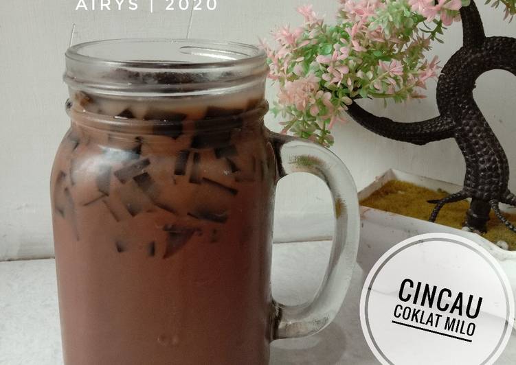Cincau Coklat Milo