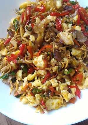Foto resep Oseng bawang sambel teri telor #dapuaendrina