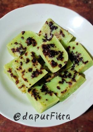 Foto resep Kue pisang pandan menul2💚