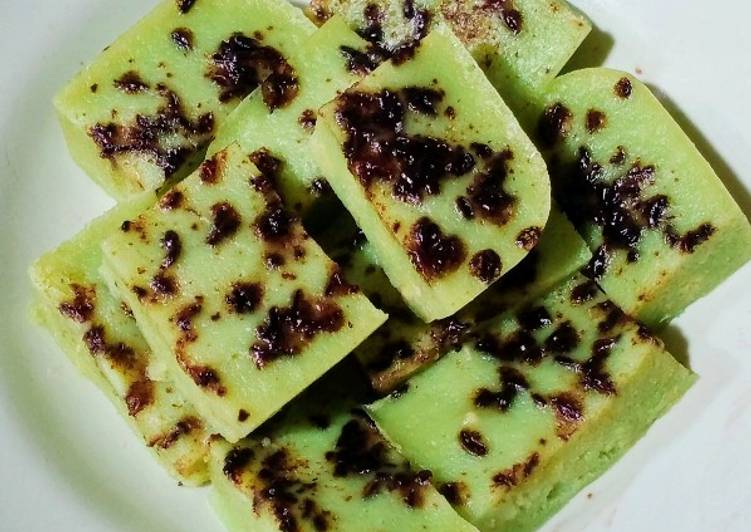 Kue pisang pandan menul2💚