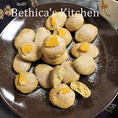 A picture of Eggless Rustic Orange Cookies.