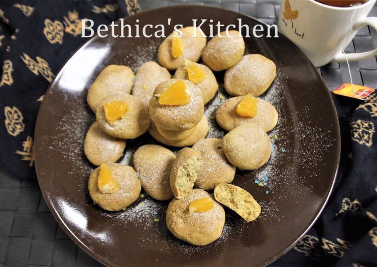 Recipe of Homemade Eggless Rustic Orange Cookies