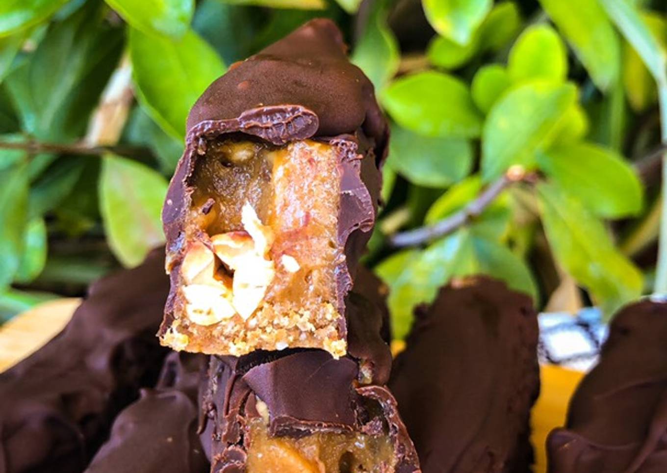 Snickers saludables y veganos