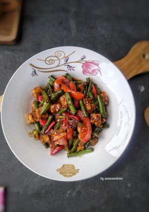 Foto resep Tumis kacang pedas