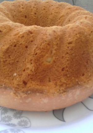 Una foto de Budín de coco y vainilla