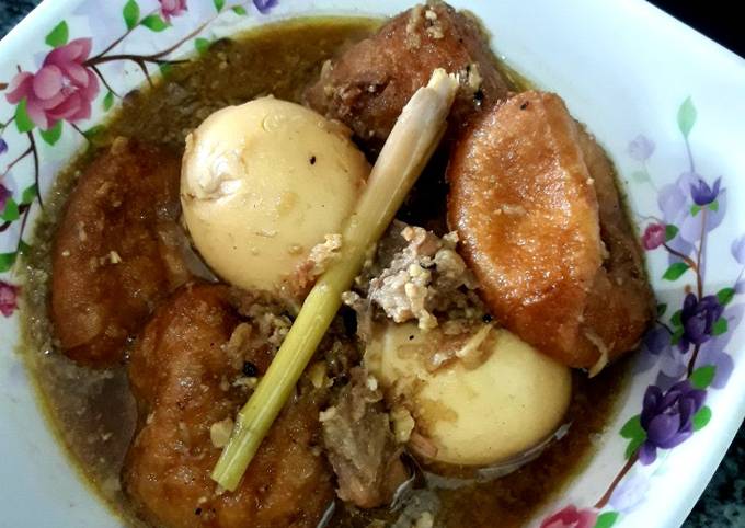 Semur tahu telur tetelan