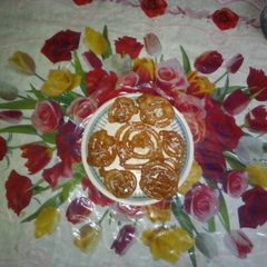 A picture of Aalu ki jalebi.