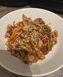 Noodles con pollo