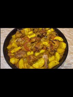 صورة لوصفة صينية دجاج بالبطاطس