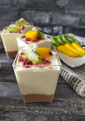 Foto resep Unbaked Mango Cheese Cake (No Egg, No Gelatin)