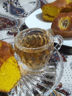 عکسی از دستور کیک زعفرانی