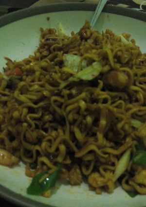 Foto resep mie goreng seafood 