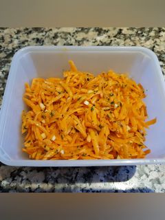 Une photo de Carottes râpées