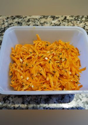 Une photo de Carottes râpées