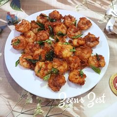 A picture of 20 minutes Crisp Fried Tiger Prawns.