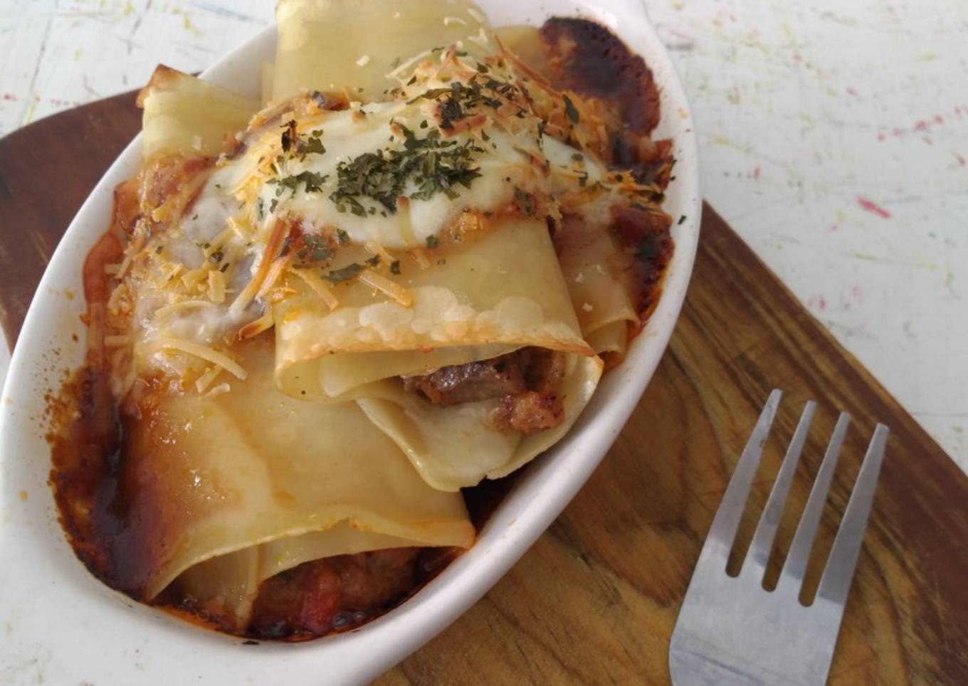 Beef cannelloni