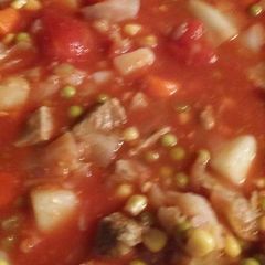 A picture of My moms veggie soup.