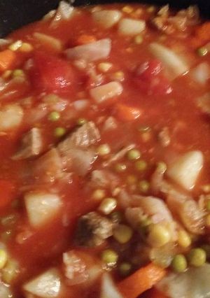 A picture of My moms veggie soup.