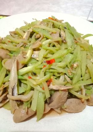 Foto resep Tumis labu bakso teri