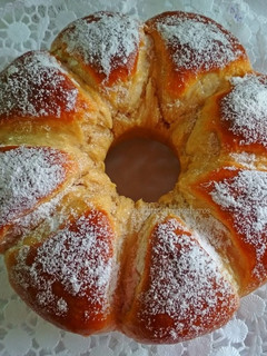 Una foto de Pan brioche dulce con yogur