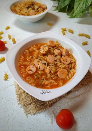 Foto resep Fusili tomato soup