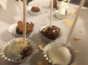 A picture of chocolate chip cream cheese ball